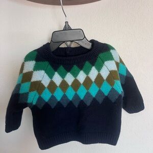 Jacadi Argyle Knit Sweater - Multicolor